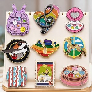 Broches de Metal Personalizados al por Mayor, Diseña Tu Propio Logotipo, Nombre, Insignias para Sombrero, Solapa, Pin de Esmalte Suave o Duro de Anime - Product Image 1