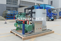 Machine à glace en flocons d'eau de mer de 1 à 30 tonnes pour l'industrie de la pêche, fabricant de glace en flocons d'eau salée pour les usines de glace