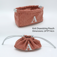 Sac seau en tissu pied-de-poule avec patch lettre, pochette tendance décontractée, fermeture à cordon réglable, sac à main portable