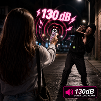 Alarme personnelle Bluetooth portable pour personnes âgées, dispositif d'alerte d'appel d'urgence avec lumière LED