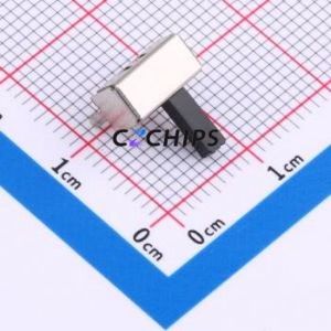 SK-12D07-6 Slide Switch Through hole Component (THT),P=2mm Switch Rectangle Pin Header PC Pin Right Angle Insert 300mA - Product Image 2