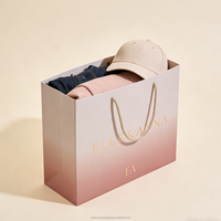 Sacs en papier cadeau de luxe pour vêtements et chaussures, personnalisables avec logo de marque imprimé, en papier recyclé, taille et couleur personnalisables