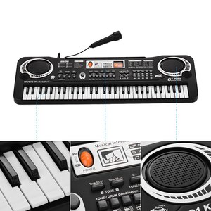 61 Phím Điện Tử Kỹ Thuật Số Đàn Piano Bàn Phím Với Kép Loa Microphone USB/Battery Powered + Tremolo Harmonica 16 Lỗ Trẻ Em Mu - Product Image 4