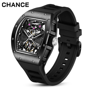 Reloj Mecánico Automático para Hombre, de Lujo, Esqueleto, Cronógrafo, Resistente al Agua, con Caja de Fibra de Carbono - Product Image 1