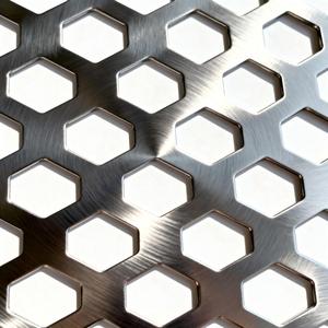 Nhỏ tròn/hình thoi/Vuông/lục giác lỗ đục lỗ dây lưới thép đục lỗ kim loại lưới màn hình nhà máy trực tiếp cung cấp - Product Image 3