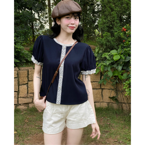 Camisetas Casuales para Mujer, Corte Regular, Último Diseño, Estilo Vietnamita Natural, para Todas las Temporadas, Muestra Gratis - Product Image 3