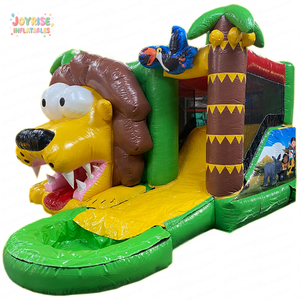 JOYRISE - Tobogán Acuático Inflable <span class=keywords><strong>de</strong></span> PVC <span class=keywords><strong>con</strong></span> Diseño <span class=keywords><strong>de</strong></span> León <span class=keywords><strong>de</strong></span> la Jungla, Piscina, Brincolín Comercial <span class=keywords><strong>con</strong></span> Capacidad para 500 kg y 3 Años <span class=keywords><strong>de</strong></span> Garantía para Niños - Product Image 1