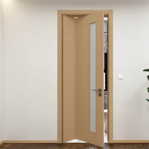 Puerta <span class=keywords><strong>Interior</strong></span> <span class=keywords><strong>de</strong></span> Melamina <span class=keywords><strong>de</strong></span> Cristal <span class=keywords><strong>de</strong></span> Carbono Plegable <span class=keywords><strong>de</strong></span> Tres a Siete Paneles, Duradera, para Sala <span class=keywords><strong>de</strong></span> Estar, Comedor, Apartamento, Dormitorio, Baja en Formaldehído - Product Image 3