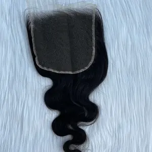 top quality 2023 no tangle natural black body wave closure raw Vietnamese hair beauty products for women wholesales