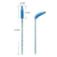 Applicateurs jetables en plastique OYL pour mascara, 50 pièces/sac et kit d'applicateurs pour greffe et extension de cils