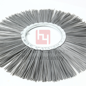 Vente chaude PP/fils d'acier gaufrette balayeuse gouttière balai route neige balayage <span class=keywords><strong>brosse</strong></span> - Product Image 1