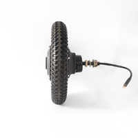 JIEANDA Motor de CC sin Escobillas de Imán Permanente de 12 Pulgadas 50W-1000W con Freno Electromagnético para Bicicleta Eléctrica 24V/48V Impermeable DCS-12