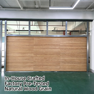 Puerta de Garaje Seccional Automática de Apertura Automática con Estructura Estable Antivibración de 8x7 con Acabado Moderno de Tres Capas Personalizada - Product Image 2