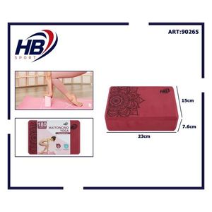 Crimson 180g Mandala Design Yoga <b>Brick</b> 15*23*7.5cm Yoga Blocks - Product Image 3