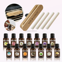 Diffuseur d'huiles essentielles en bois naturel pour voiture, clip de ventilation, parfum pour véhicules, personnalisation de l'arôme DIY