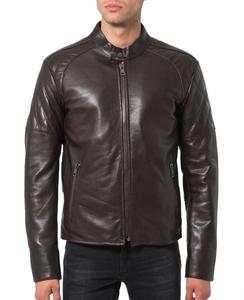 2020ใหม่แฟชั่นผู้ชายแจ็คเก็ตหนังสีดำ/ สีขาวแจ็คเก็ตรถจักรยานยนต์ - Product Image 6