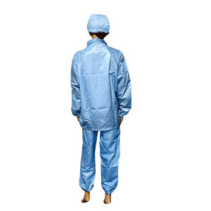 ALLESD prix d'usine conception personnalisée <span class=keywords><strong>Workking</strong></span> fermeture à glissière ou boucle ESD costume ESD Split costume antistatique vêtement - Product Image 5