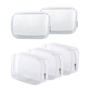 Travel Transparent PVC Toilet Cosmetic Bag Clear <strong>Make</strong> <strong>up</strong> <strong>Pouch</strong> with Zipper - Product Image 1