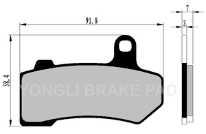 F077 nouvelles plaquettes de frein de <span class=keywords><strong>moto</strong></span> pour <span class=keywords><strong>HARLEY</strong></span> DAVIDSON-VRSCR Street Rod - Product Image 6