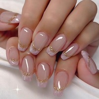 Uñas Postizas para el Día de San Valentín, Diseño de Corazón Rosa y Beso Rojo, 24 Piezas, Uñas Postizas Románticas para una Cita Nocturna