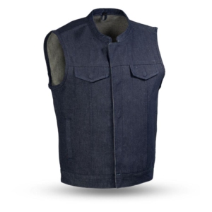 Gilet de sport pour homme en denim personnalisé, logo personnalisé, 100% coton, haute qualité, vêtement d'extérieur d'été respirant, écologique, style vintage - Product Image 4