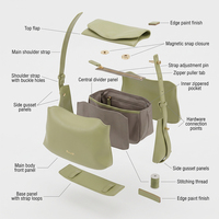 Sac à main en cuir véritable pour femme LZ Private Label, bandoulière réglable, sac hobo, sac à main en cuir personnalisé, fournisseur en gros