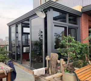 JINFUDA <span class=keywords><strong>Solarium</strong></span> Autonome Aluminium Verre Véranda de Jardin Véranda Sunrooms Maisons en Verre Aluminium Sunroom - Product Image 6