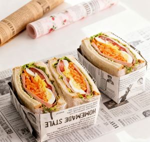 Wholesale PE Coated Greaseproof <b>Wrapping</b> <b>Paper</b> Sandwich Burger Bread <b>Wrapping</b> <b>Paper</b> <b>Sheets</b> With Your Logo - Product Image 4
