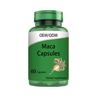 Capsules de racine de maca naturelle pure de haute qualité, formule OEM, compléments alimentaires à base de plantes, puissance accrue pour les hommes, capsules de maca pour adultes