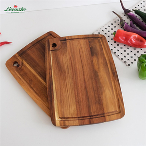 Tabla de cortar de madera de acacia rectangular extragrande, tabla de cortar de madera de cocina para uso doméstico - Product Image 6