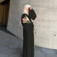 Vêtements musulmans traditionnels pour femmes, élégants et modestes, style Abaya brodé à la main, style Dubaï - Accessoire inclus