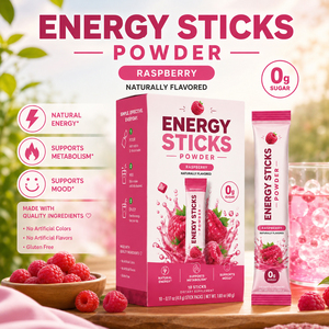 Barritas Energéticas con Sabor a Frambuesa, Sin Azúcar, en Polvo, Energía Natural, Apoyo al Metabolismo y el Estado de Ánimo, Sin <span class=keywords><strong>Gluten</strong></span> - Product Image 5