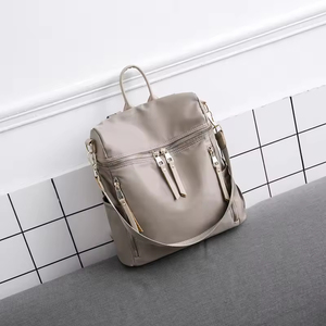 Women's Nylon <b>Backpack</b> <b>Medium</b> Capacity Waterproof Casual Shoulder Bag with Detachable Strap and Zipper Closure - Product Image 2