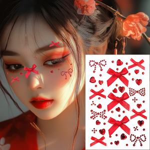 Tutebows trucco temporaneo adesivo faccia di farfalla Manicure con gioielli di diamanti musica tema diamante per il supporto dell'<span class=keywords><strong>amore</strong></span> - Product Image 5