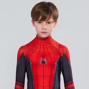 Disfraz Clásico de Spiderman <span class=keywords><strong>Rojo</strong></span> para Adultos y Niños, 100% Poliéster, para Halloween - Product Image 5