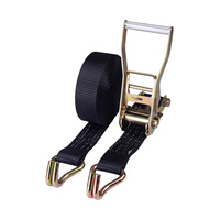 Sangles d'arrimage à cliquet rétractables pour camion de remorquage, fabrication sur mesure, 50 mm, 5000 kg, certifiées CE, robustes, en polyester, double J