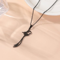 Pendentif simple en acier inoxydable en forme de sabre Scimitar Zulfiqar, style islamique arabe musulman, bijoux de mode, collier, vente en gros, Aïd
