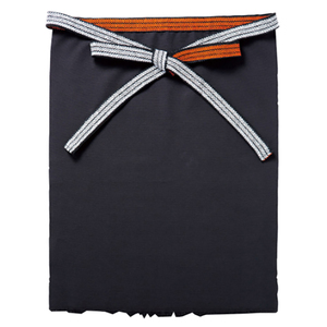 Household Cleaning Designer <b>Black</b> Plain Color Uniform <b>Apron</b> With Polypropylene Waist Tie - Product Image 1