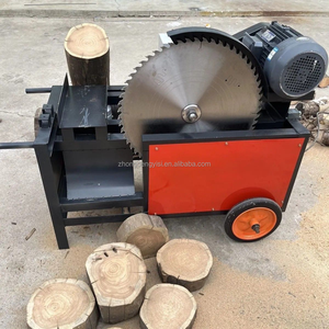 Machine automatique de découpe de grumes, petite machine électrique de découpe et de fendage, équipement de travail du bois, petite scie à fendre les grumes rondes - Product Image 6