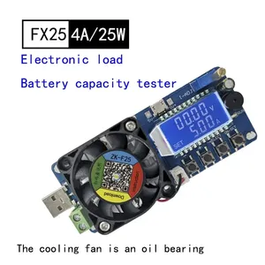 Testeur électronique de courant, tension et puissance FX25/FX35 4A/5A avec protection USB, affichage LCD, résistance réglable, déchargeur L1085 - Product Image 3