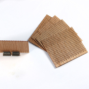 Mèches en bois pour la fabrication de bougies Grande mèche en bois gravée carrée - Product Image 3