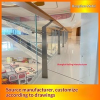 Fabricant de rampes d'escalier pour viaducs, barrières anti-chute personnalisées pour ponts, balustrades en verre trempé en acier inoxydable 304 pour zones panoramiques