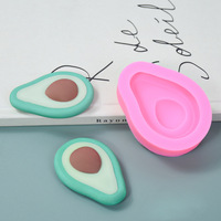 Nouveau moule à gâteau en silicone écologique en forme d'avocat pour la pâtisserie, antiadhésif, réutilisable, résistant au four, pour la décoration au sucre et au chocolat