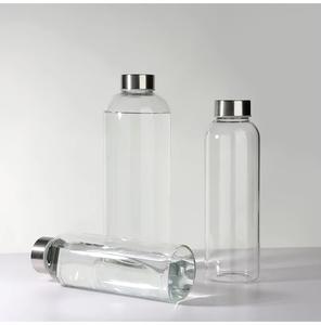 Botella de agua de borosilicato de hidrógeno de tamaño personalizado Botella de agua potable de vidrio con funda 500ml 750ml 1000ml - Product Image 2