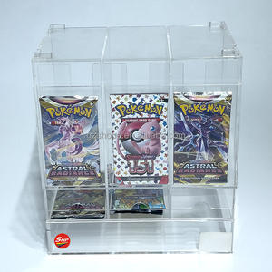 SHP Meilleures Ventes 6 Et 3 Slot Acrylique Pokemon TCG <span class=keywords><strong>Booster</strong></span> Pack Distributeur De Haute Qualité - Product Image 6