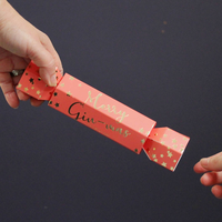 Boîte à biscuits de Noël en gel de Gin pour enfants Père Noël avec logo en or personnalisé, petit paquet cadeau
