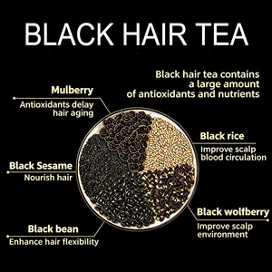 Té de Hierbas para el Cabello Negro, Suplemento Herbal, 5g, 20 Bolsitas, Natural, Vegano, Sin OMG - Product Image 2