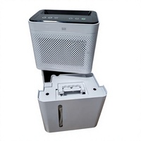 Déshumidificateur électrique intelligent 26L pour camping-car, maison, sous-sol, chambre, avec dégivrage automatique, contrôle de l'humidité, télécommande Wi-Fi et roulettes