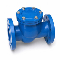 Clapet anti-retour à bride en fonte ductile PN16, type oscillant, pour pompe à eau et ligne de protection incendie