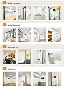 ห้องบริการแบบโมดูลขนาด 6 เมตร Apple Pod Cabin พร้อมกระจกสองด้านสำหรับศูนย์สนับสนุนการตั้งแคมป์ - Product Image 4